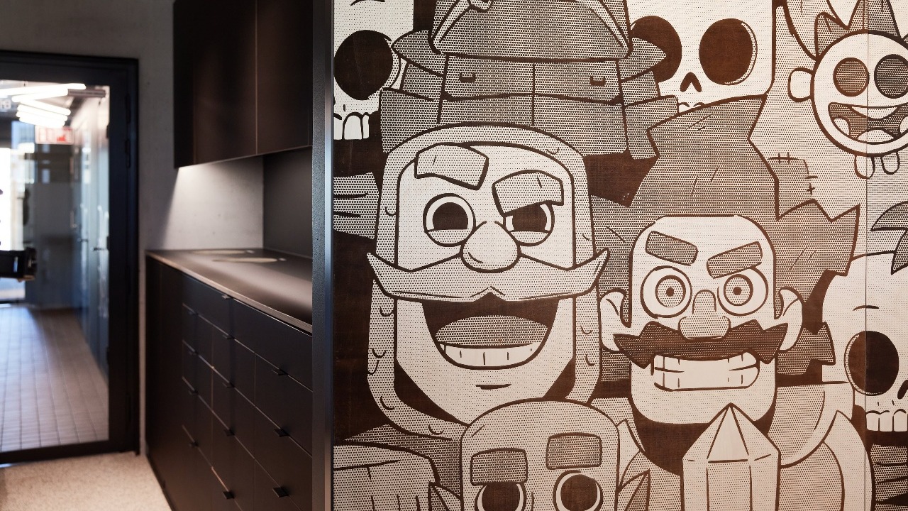 Faces in Supercell head office